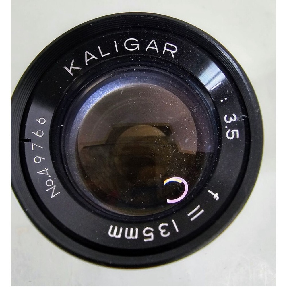 RARE VINTAGE Kaligar Camera Lens 135mm f/3.5 - Black UNTESTED